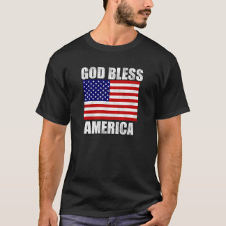 T-shirt L'Amérique s'est fanée chemise foncée