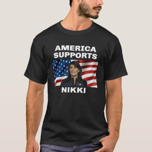 T-shirt L'Amérique soutient Nikki Haley