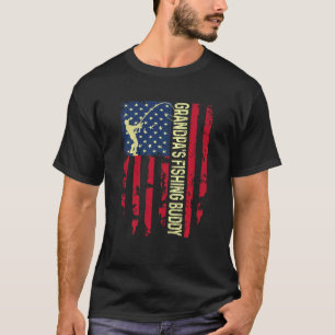 T-shirt L'ami de pêche de grand-père pour enfants Papa Fil