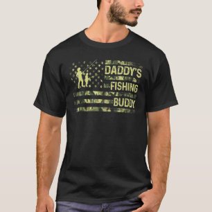 T-shirt L'ami de pêche de papa Jeune pêcheur patriotique C