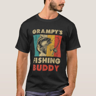 T-shirt L'ami de pêche drôle de Grampy Vintage Fishi