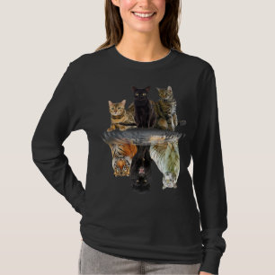 T-shirt L'ami des chats Amoureux des chats Tigre mou