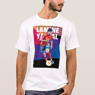 T-shirt Lamine Yamal dans le style WPAP