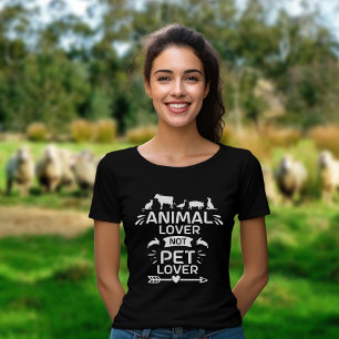 T-shirt L'amour animal pas l'amour animal, l'activisme vég