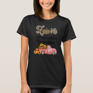 T-shirt L'amour appelé Grand-mère Chute Camion Poussin et
