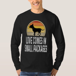 T-shirt L'Amour Arrive En Petits Emballages Chihuahua Chie