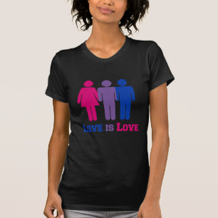 T-shirt L'amour bisexuel est amour -