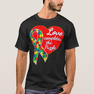 T-shirt L'Amour Complète Le Ruban Sensibilisation sur l'au
