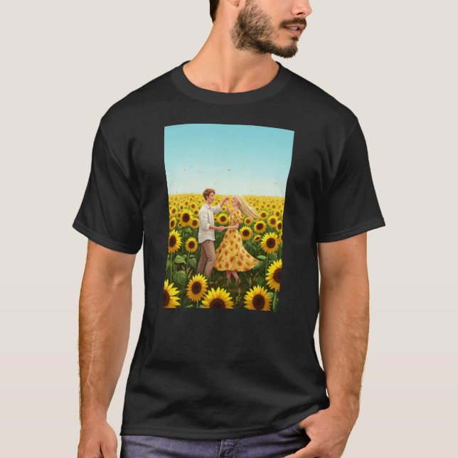 T-shirt L'amour dans le tournesol (Devant)