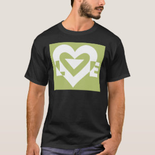 T-shirt L'amour dans Sage Green