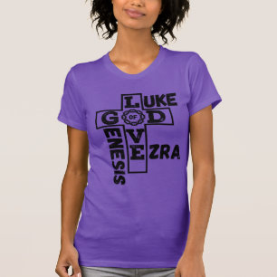 T-shirt L'Amour De Dieu Mot-Croisé Biblique Femmes
