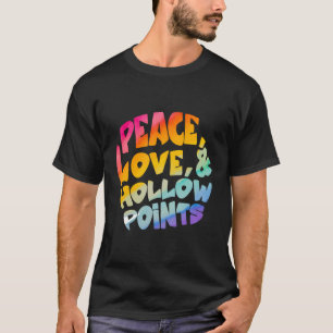 T-shirt L'Amour De La Paix Et Les Points Hollow