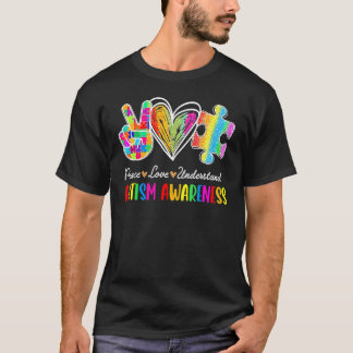 T-shirt L'amour de la paix mignonne Comprendre la Sensibil