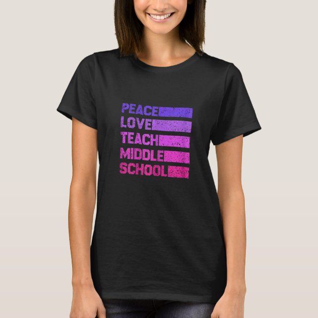 T-shirt L'amour de la paix pour les femmes enseigne le vin (Devant)