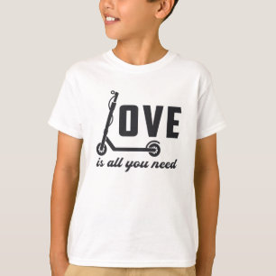 T-shirt L'Amour Du Pilote De Scooter Est Tout Ce Dont Vous