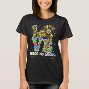 T-shirt L'amour du tournesol n'a pas besoin de mots Sensib
