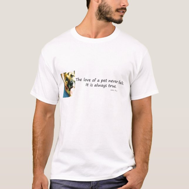 T-shirt L'amour d'un animal de compagnie (Devant)