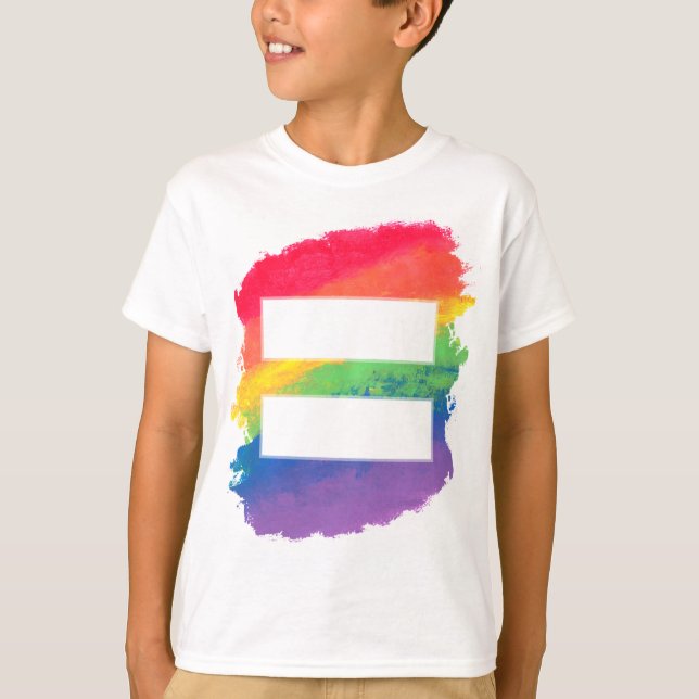 T-shirt L'amour égale l'amour - la pièce en t du garçon (Devant)
