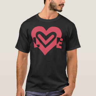 T-shirt L'amour en rose cerise