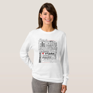 T-shirt L'amour est amour, matière de mots