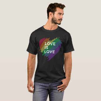 T-shirt L'amour est arc-en-ciel d'amour