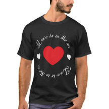 L'amour est dans l'air du coeur rouge