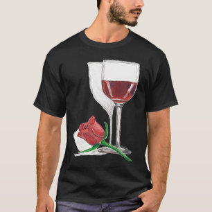 T-shirt L'amour est dans le Verre à Vin de l'Air et la mai