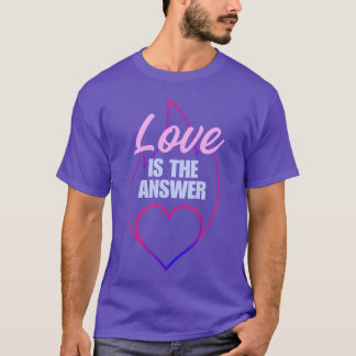 T-shirt L'amour est la réponse amis