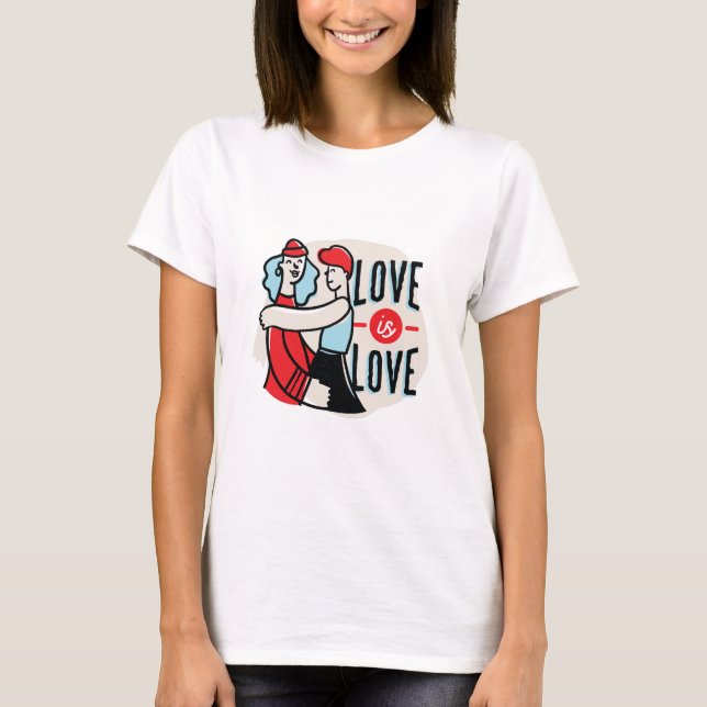 T-shirt L'amour est l'amour (Devant)