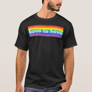 T-SHIRT L'AMOUR EST L'AMOUR, FIERTE DU DRAINBOW LGBT DIVER