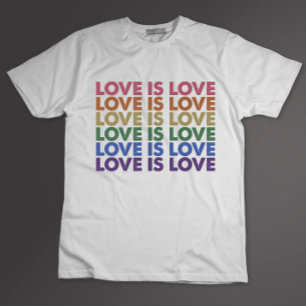T-shirt L'amour est l'amour Gay Pride LGBT Allié Arc-en-ci