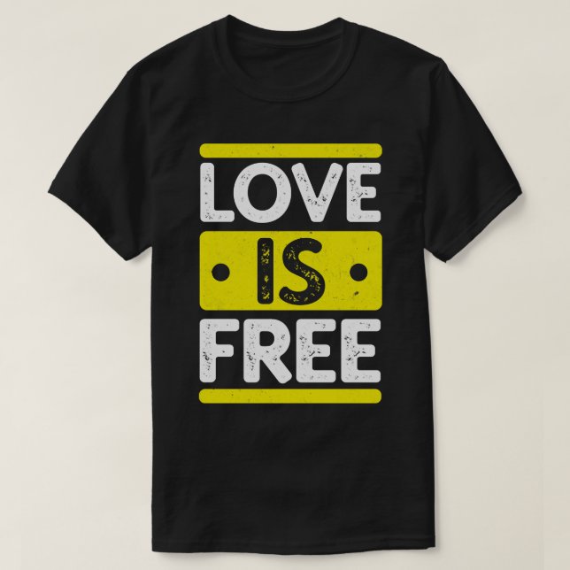 T-shirt L'amour est libre (Design devant)