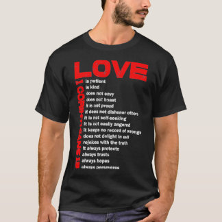 T-shirt L'amour est patient 1 Corinthiens