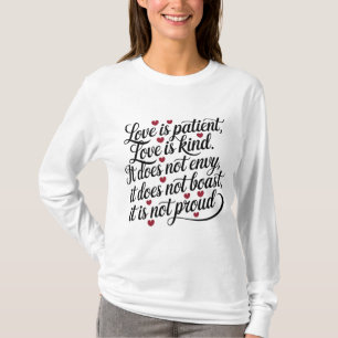 T-shirt L'Amour Est Patient, L'Amour Est Un Peu