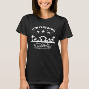 T-shirt L'Amour Est Tombé Pour Nous Un Enfant Est Né Chris
