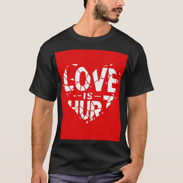 T-SHIRT L'AMOUR EST UN TEXTE BLESSÉ (Devant)