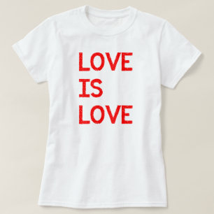 T-shirt L'amour est une fierté LGBTQ