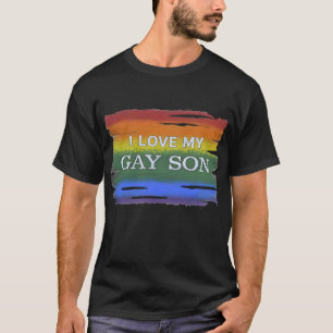 T-shirt L'amour et l'égalité LGBTQ Arc-en-ciel J'aime mon 