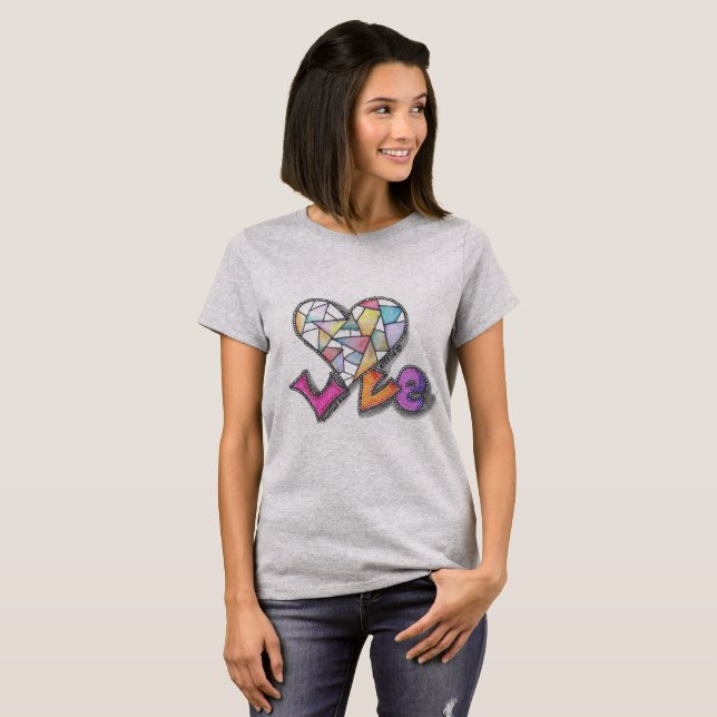 T-shirt L'amour fait du coeur (Devant entier)