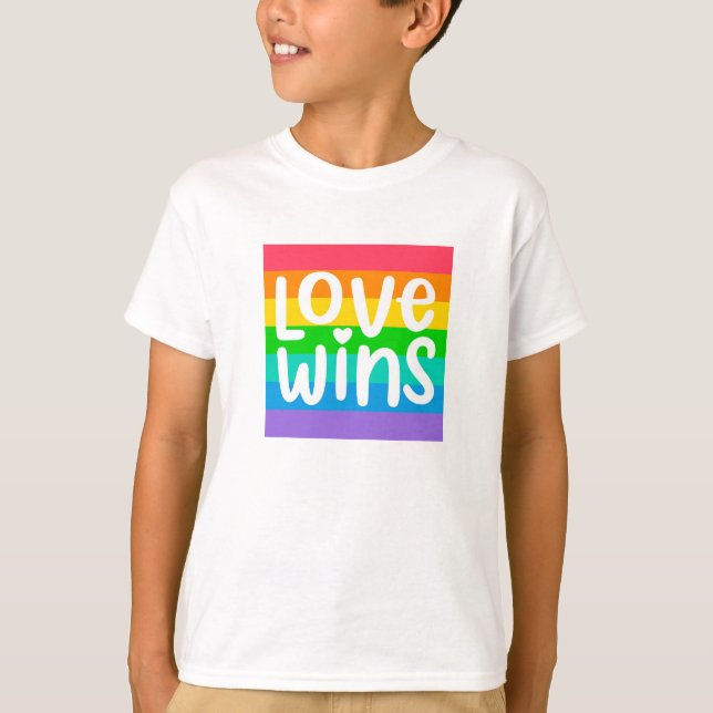 T-shirt L'amour gagne (Devant)