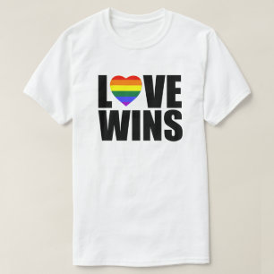 T-SHIRT L'AMOUR GAGNE ! CÉLÉBRER L'ÉGALITÉ DE MARIAGE ! #L