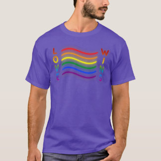 T-shirt L'amour gagne la fête de la Paix Jour LGBTQ Pride