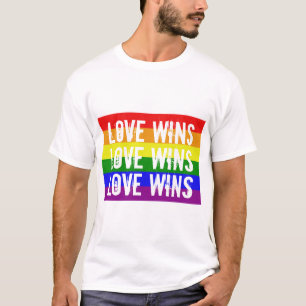 T-shirt L'amour gagne l'amour gagne l'amour