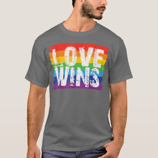 T-shirt L'amour gagne LGBT, Lesbian Pride, Rainbow Pride