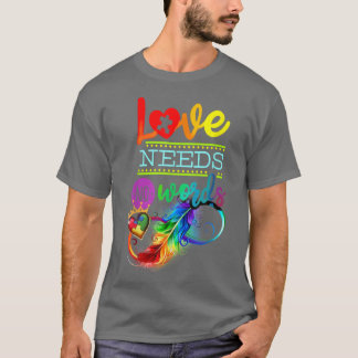 T-SHIRT L'AMOUR N'A PAS BESOIN DE MOTS AUTISME ASD SENSIBI