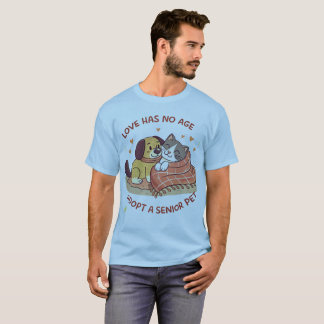 T-shirt L'amour n'a pas d'âge – Adoption d'un animal âgé -