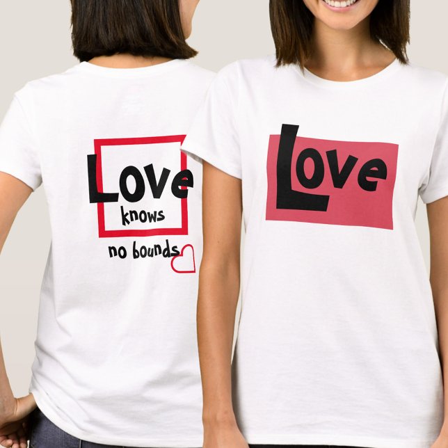 T-shirt L'Amour Ne Connaît Pas De Frontières (Créateur téléchargé)