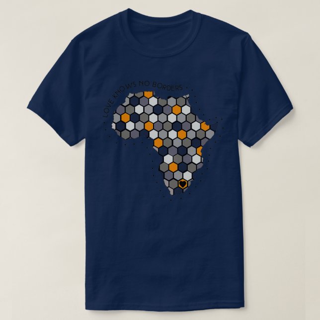 T-shirt L'amour ne connaît pas de frontières (Design devant)