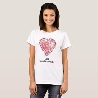 T-shirt L'amour ne sait aucune frontière