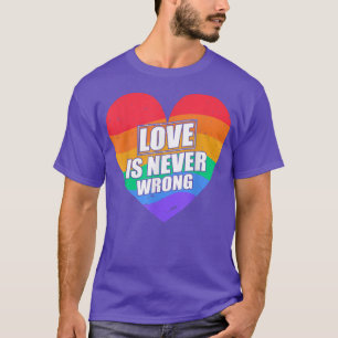 T-shirt L'Amour N'Est Jamais Mal Parade De Fierté Transgen